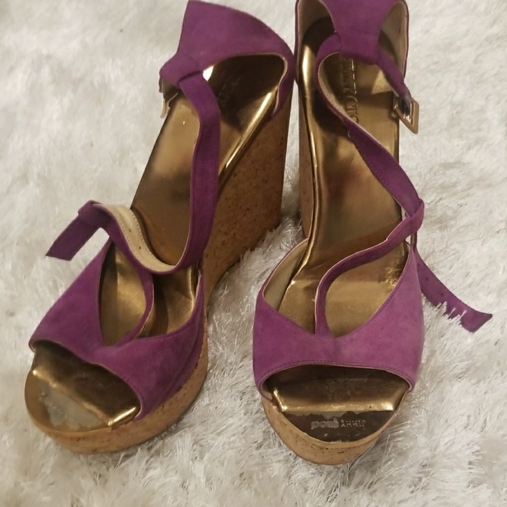 Jimmy Choo cork wedges